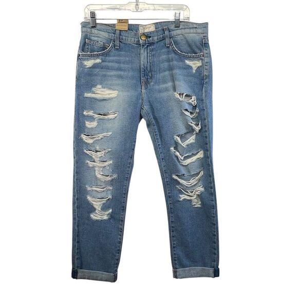 Current Elliott NWT the fling straight jeans 28 distressed - Picture 6 of 14
